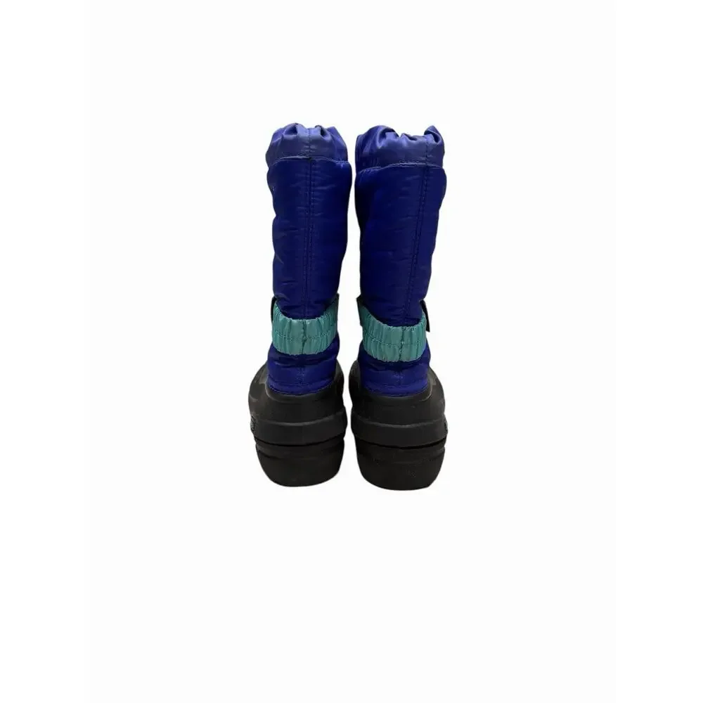 Sorel Flurry Blue/Purple Unisex Winter Waterproof Lined Snow Boots Big Kid 3